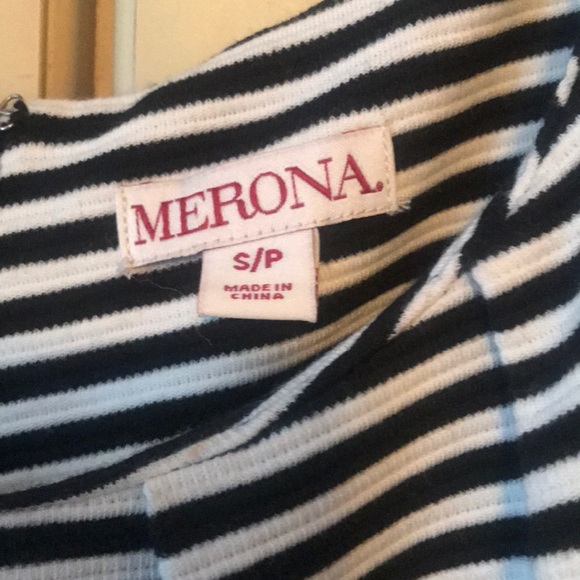 A-line black a white dress - Picture 2 of 2